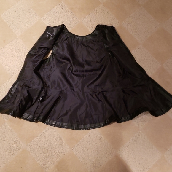 Last Kiss Faux Leather Top, Sz M - Picture 3 of 8